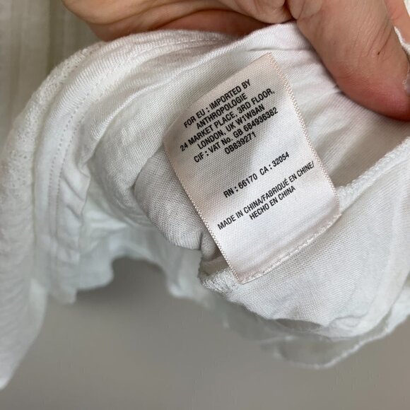 Maeve by Anthropologie Lace and Waffle Knit Seeveless Top Medium - Picture 8 of 9